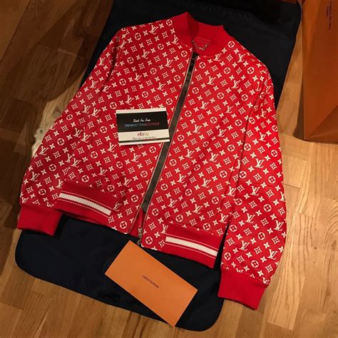 louis vuitton x supreme jacket replica|louis vuitton supreme monogram.